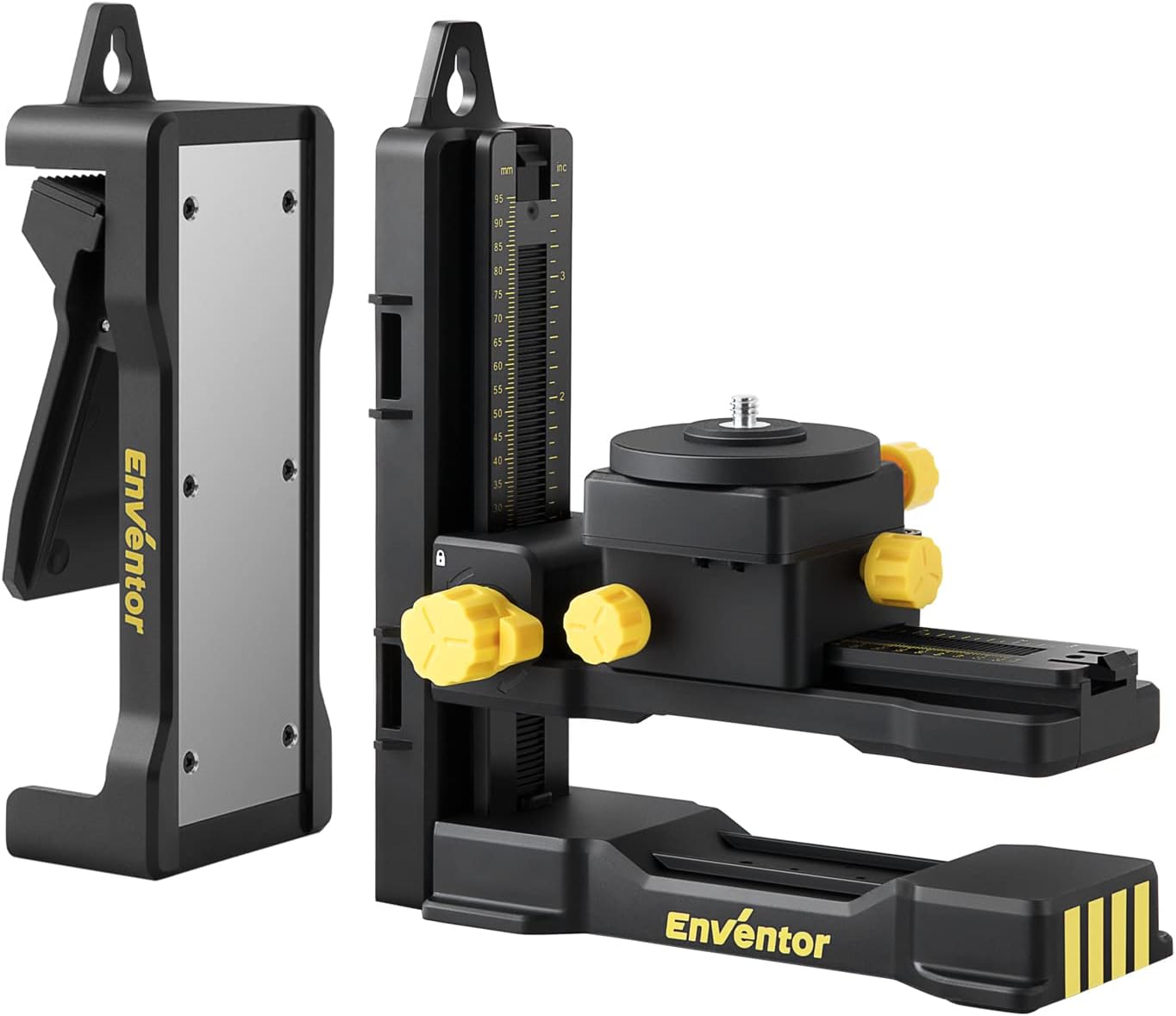 Enventor L-Shape Magnetic Bracket Base, Unique Laser Level with 1/4''-20 Threade...