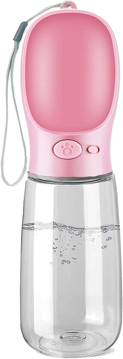 Emwel Dog Water Bottle - 550ml Water Feeder Leak Proof Portable Puppy Water Disp...