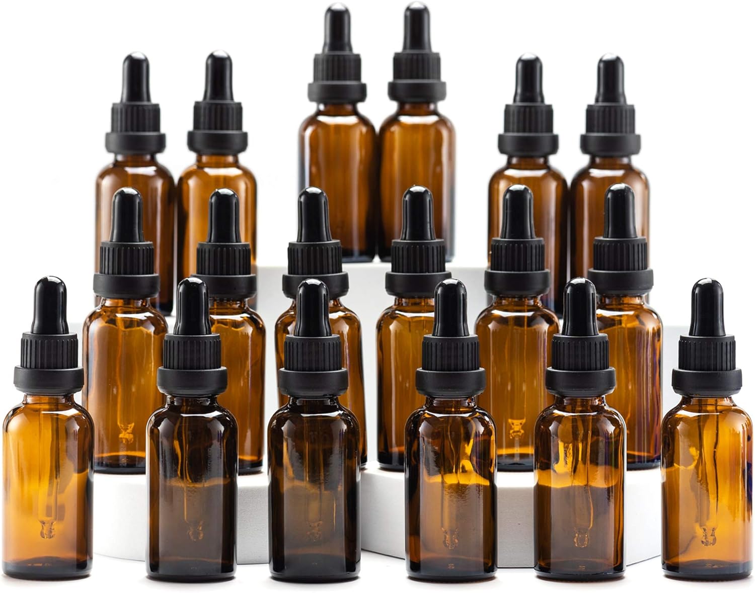 YIZHAO Amber Glass Dropper Bottles, Special 30ml Bottles with Glass Pipette Drop...