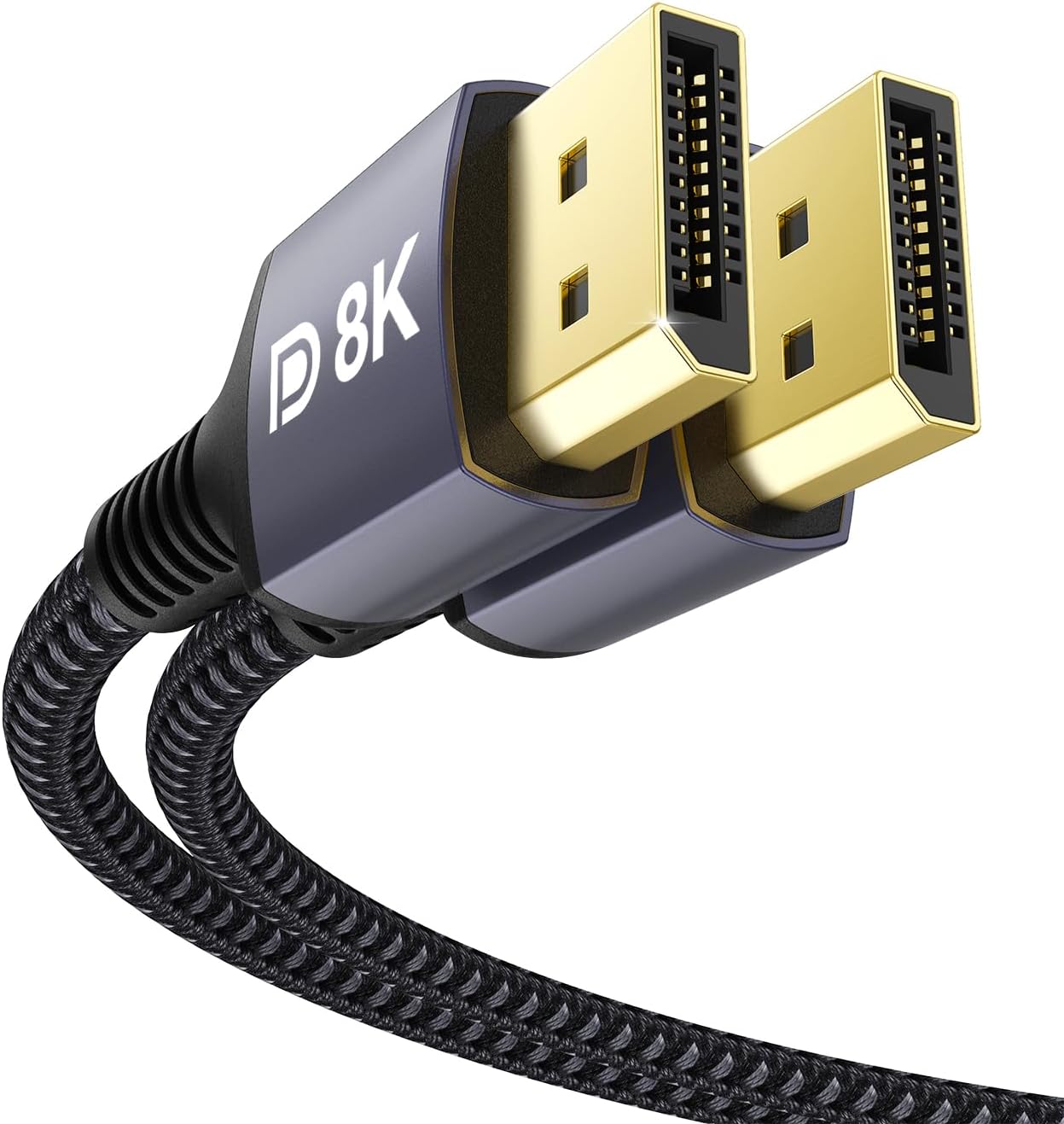 Stouchi DisplayPort Cable 1.4 240Hz 2M/6.6FT DP1.4 Support 8K@60Hz 4K@60Hz/144Hz...