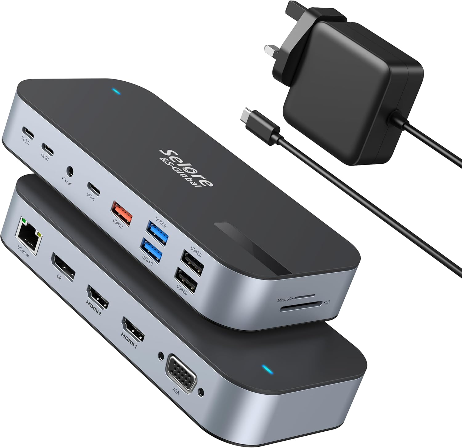 USB C Docking Station, Special Docking Station with 65W Power Adapter, Innovativ...