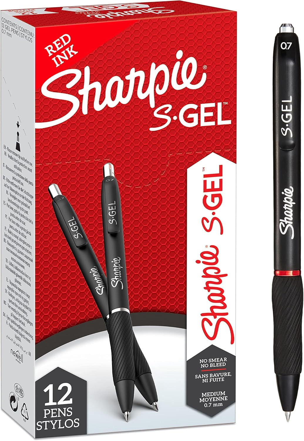 Sharpie S-Gel Gel Pens, Special Gel Pens With Medium Point (0.7mm), Innovative R...