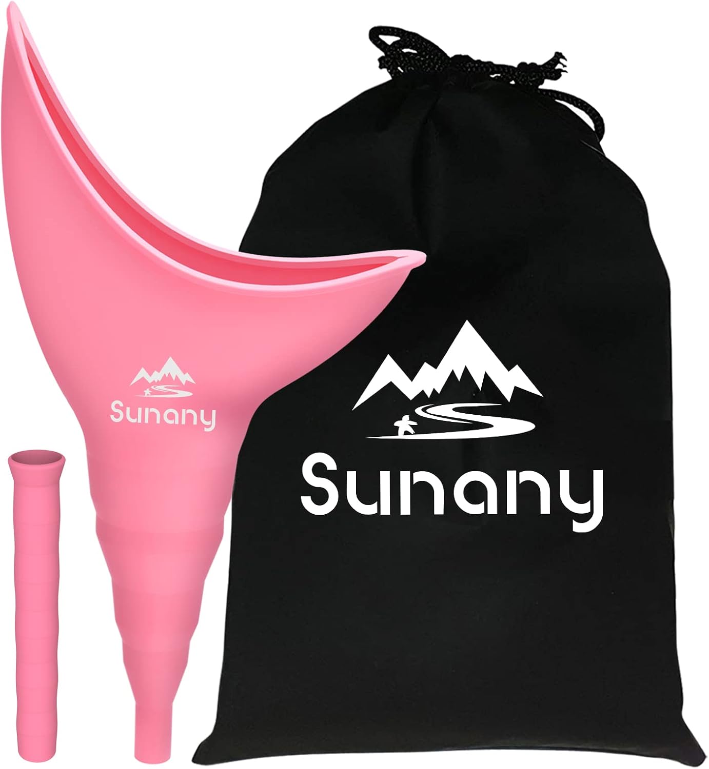 Sunany Female Urination Device,Reusable Silicone Female Urinal Foolproof Women P...