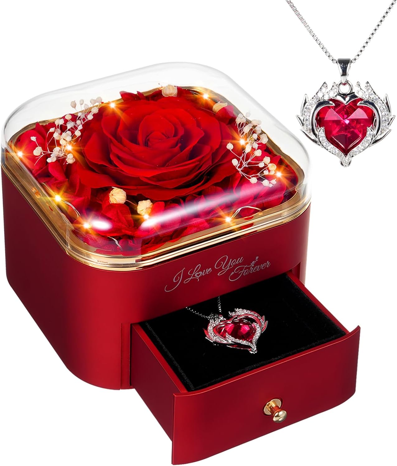 GOICC Forever Rose, Special Eternal Rose for Women Mum Wife Girlfriend, Unique G...