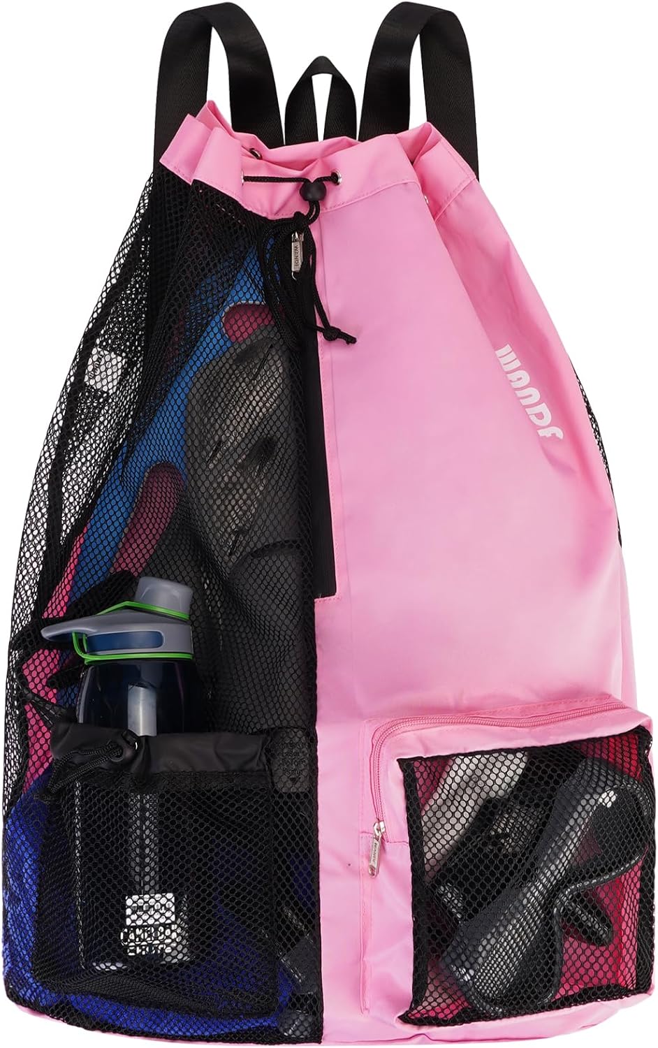 WANDF Swim Bag, Special Mesh Drawstring Backpack for Swimming, Innovative Wet Po...