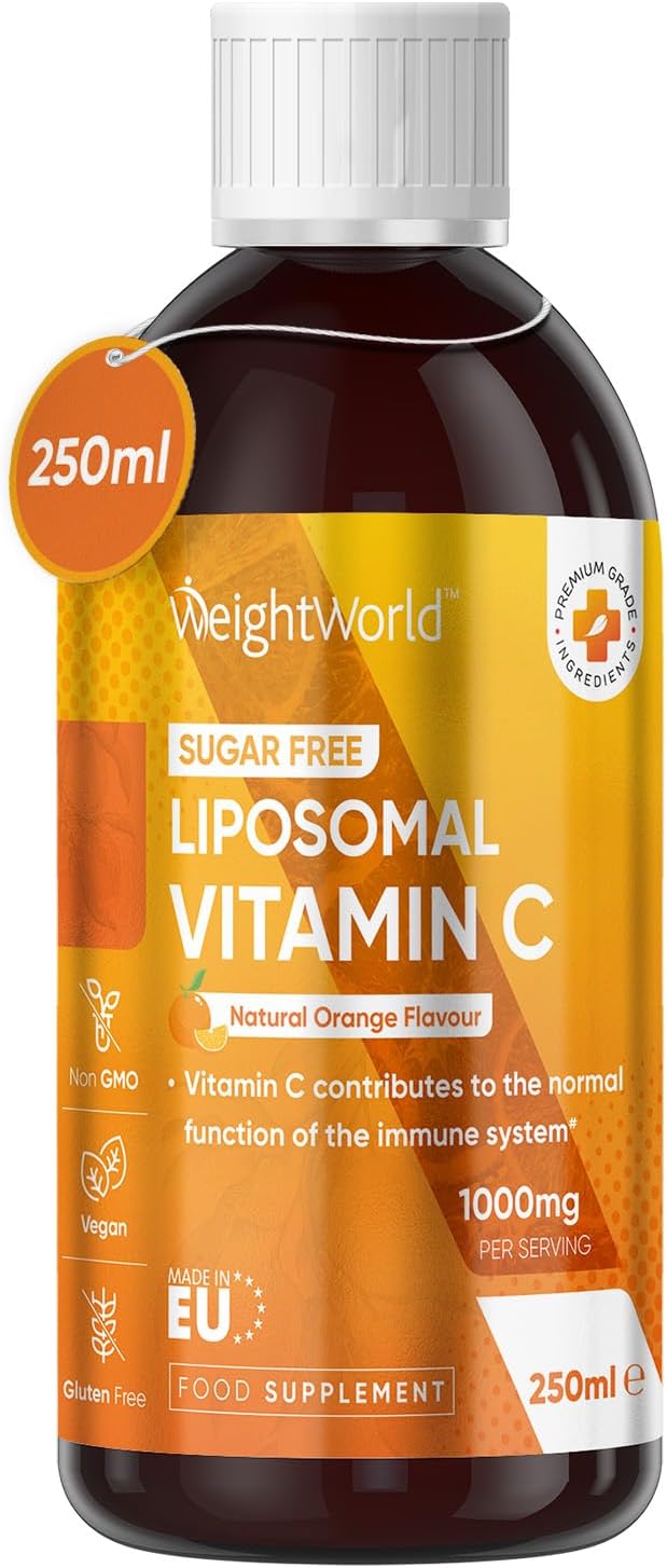 Liposomal Vitamin C 1000mg, Special Vitamin C Liquid Sugar-Free, Unique 250ml Vi...