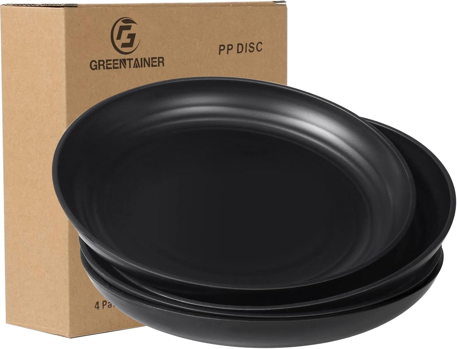 Greentainer Unbreakable Dinner Plates for Kid & Adults - 7.8'' Plastic Plates, M...