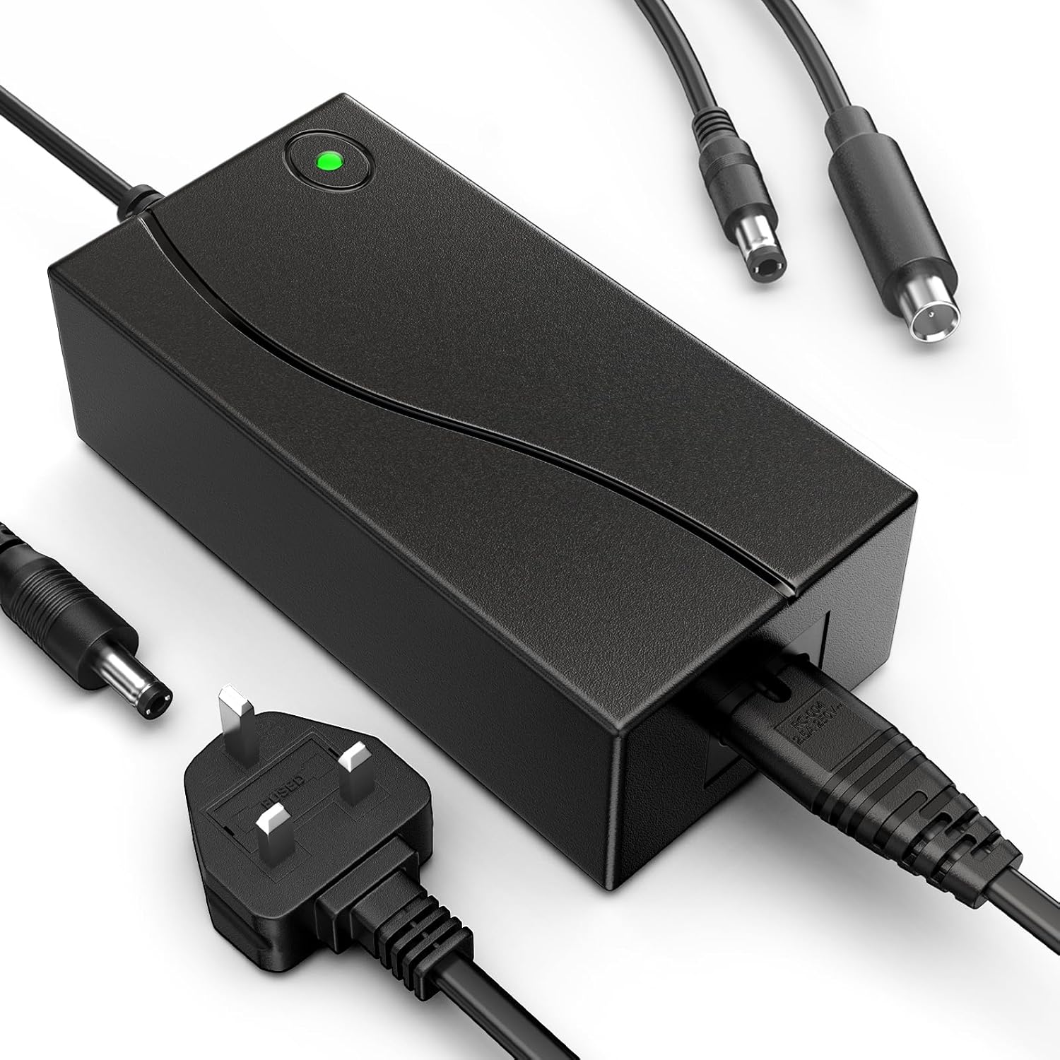 42V 2A Electric Scooter Charger Round Port, 36V Battery Power for Xiaomi GOTRAX...