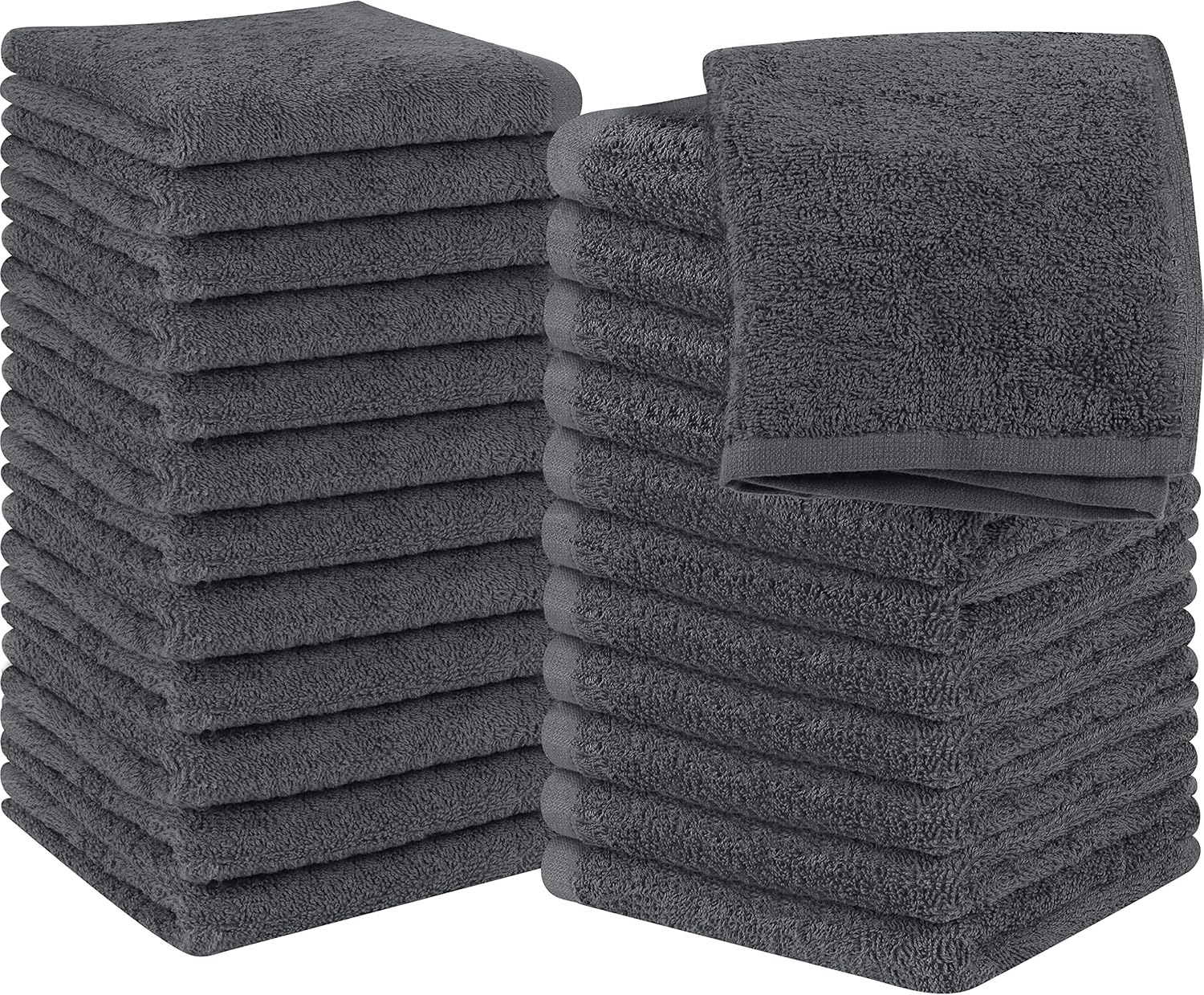 Utopia Towels, Premium Cotton Washcloths Set, Special White Flannel Face Cloths,...