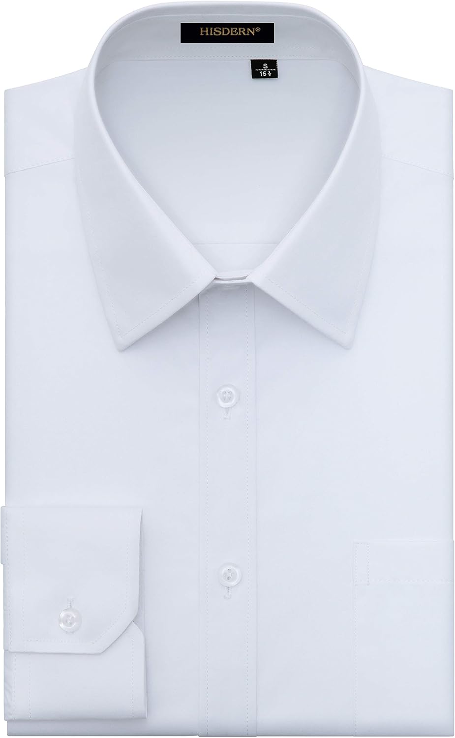 HISDERN Men's Formal Dress Shirt, Special Business Casual Long Sleeve Shirt for...