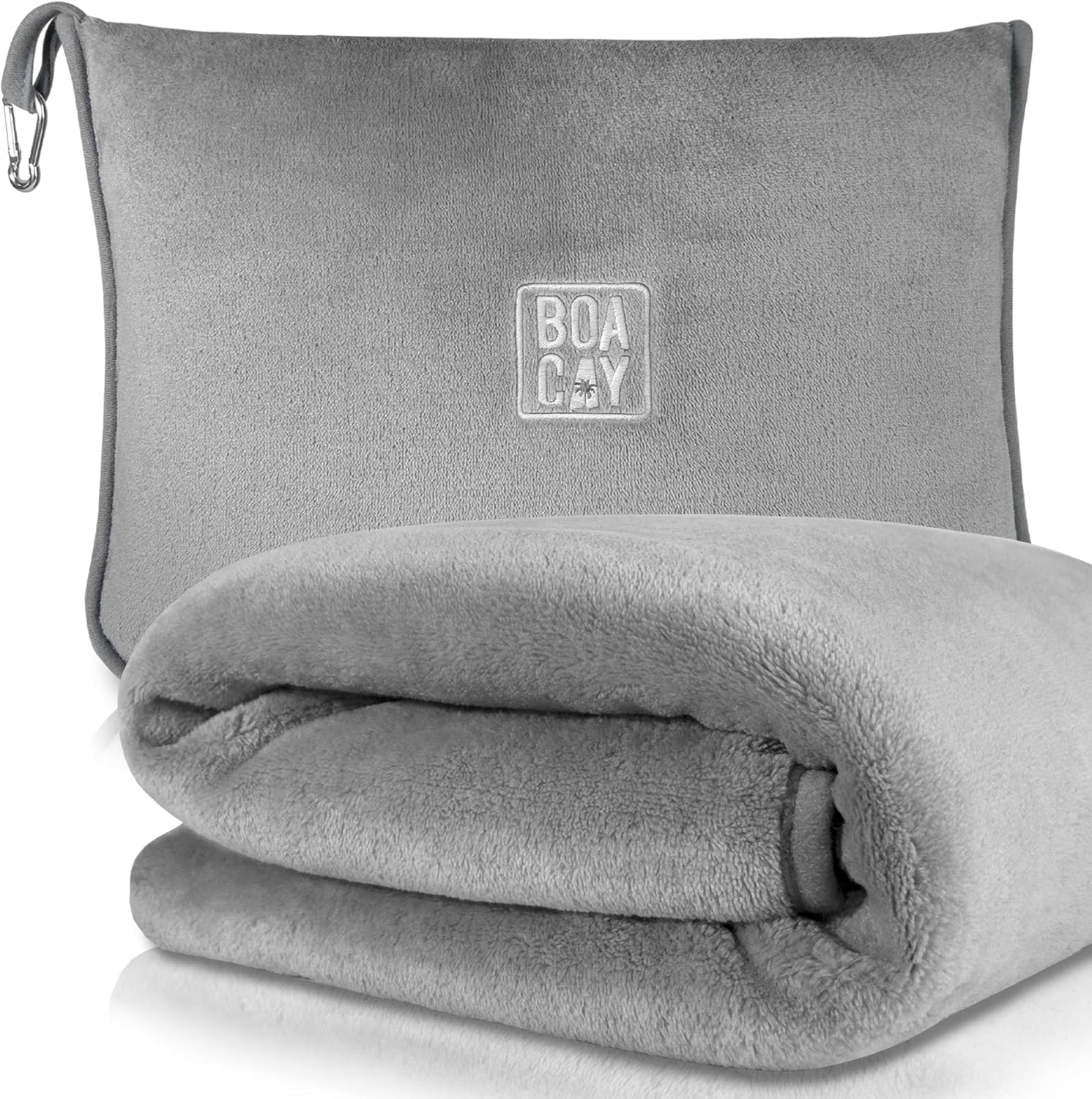 BOACAY Soft & Warm Travel Blanket for Airplane & Car - Long Flight Essential for...