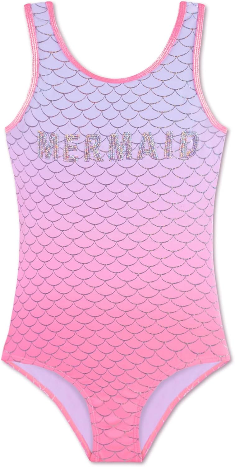 Girls Swimsuit One Piece Swimwear Mermaid Swimming Costume Junior Kids Bathing S...