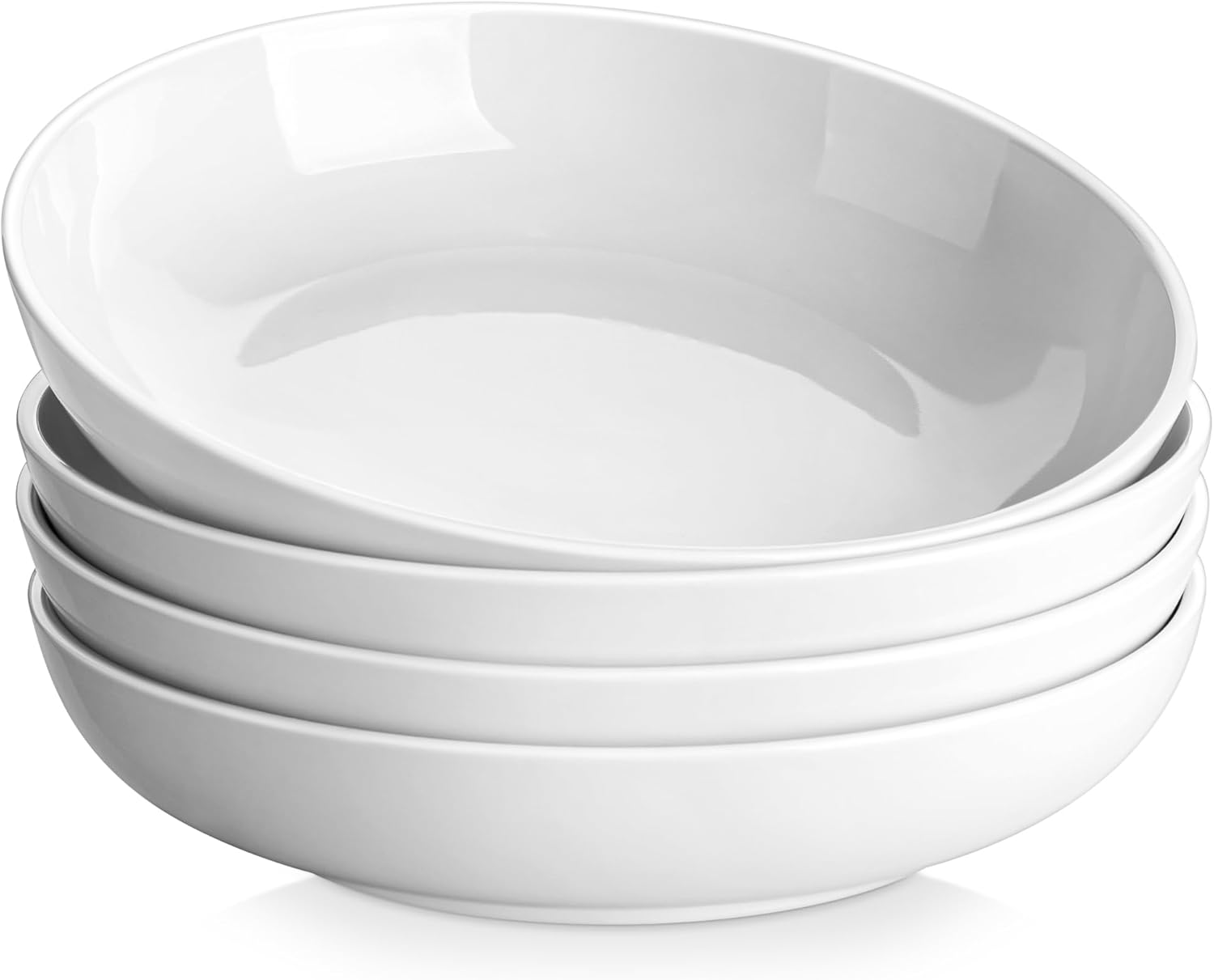 MALACASA 10" Large Pasta Bowls, 1680 ML Big Salad Bowls, Ceramic Serving Bowl Se...