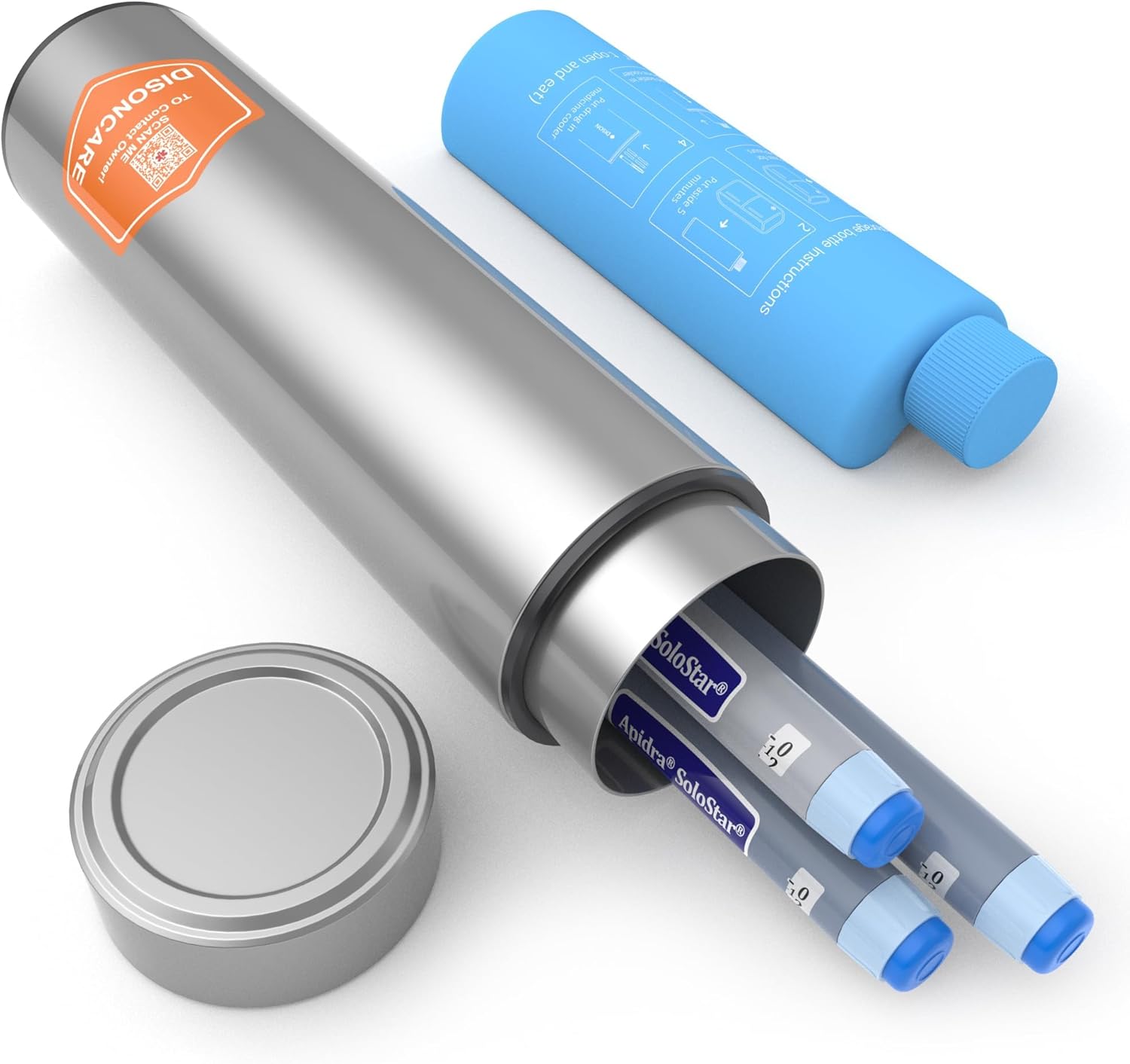 DISONCARE 60H Insulin Cooler Travel Case Medicine Cool Bag EpiPen Diabetic Coole...