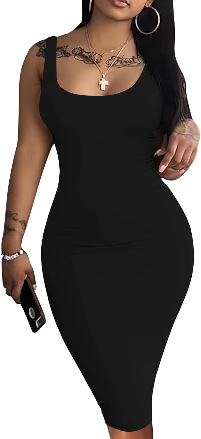 Nimsruc Women Casual Sexy Tank Top, Special Bodycon Dress, Innovative Summer Pen...