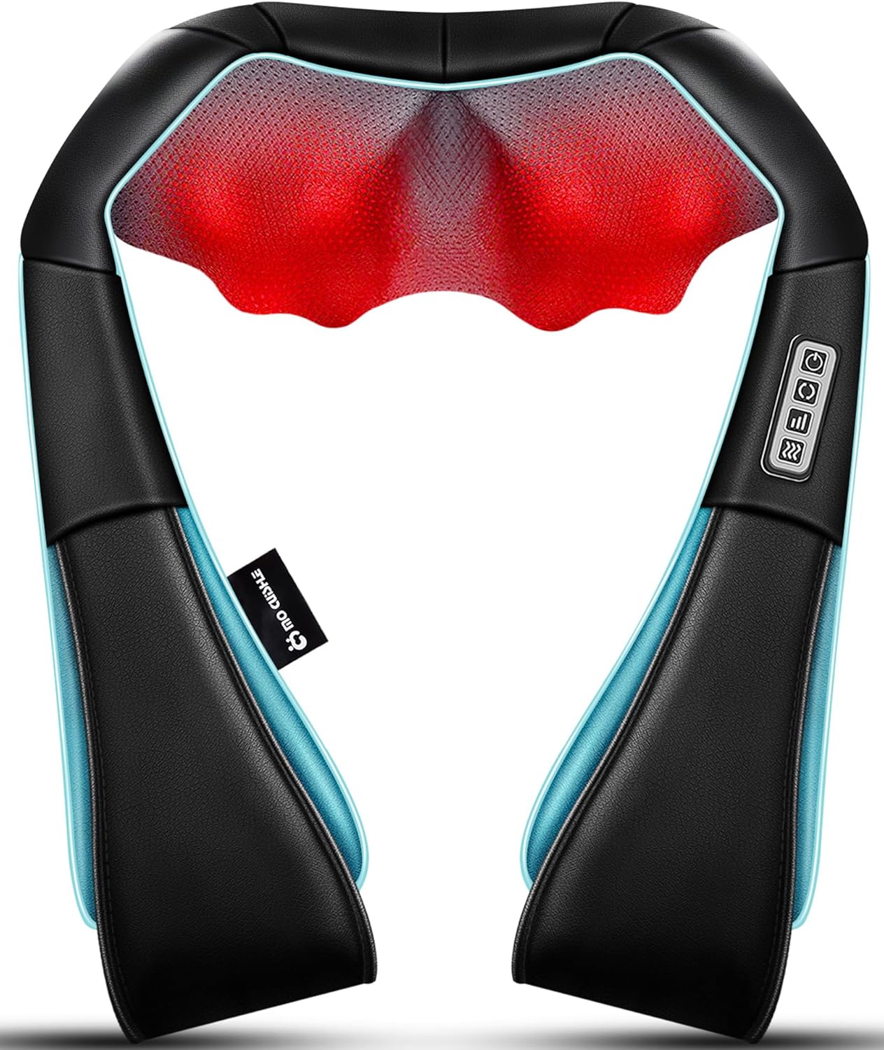 Back and Neck- Shiatsu Shoulder Massager - Electric Deep Kneading Massage with H...