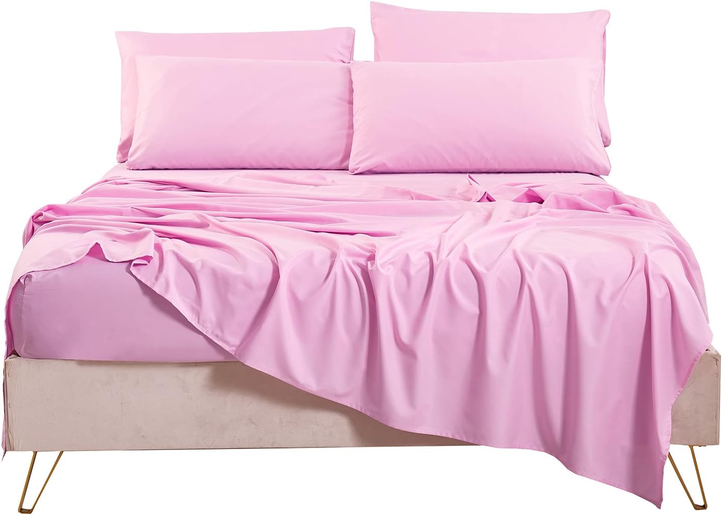 **Best Bedlifes King Sheet Set, Special Cooling Sheets, Ultra Soft Silky and Bre...