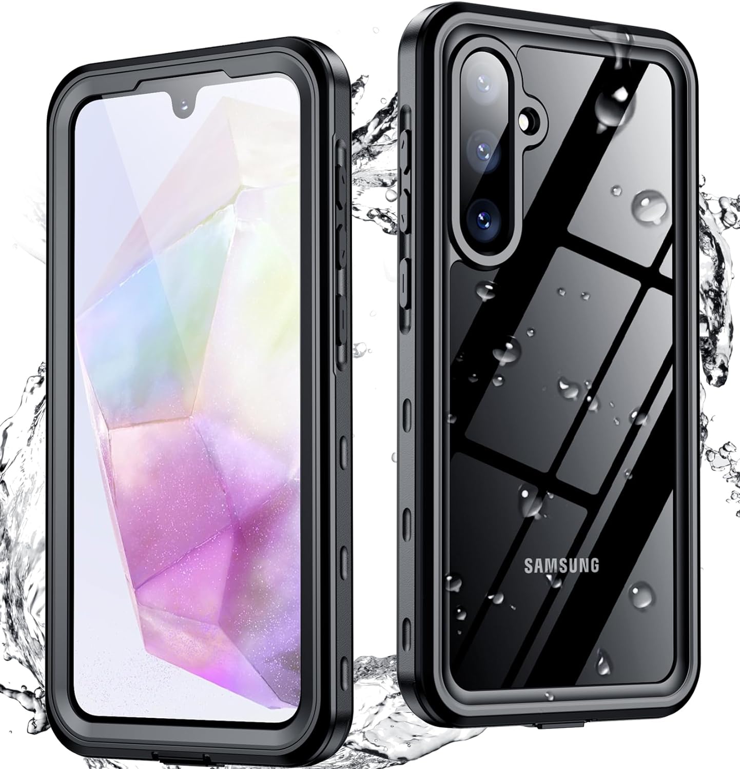 SPIDERCASE for Samsung Galaxy A35 5G Case Waterproof,Full Heavy Duty Protection,...