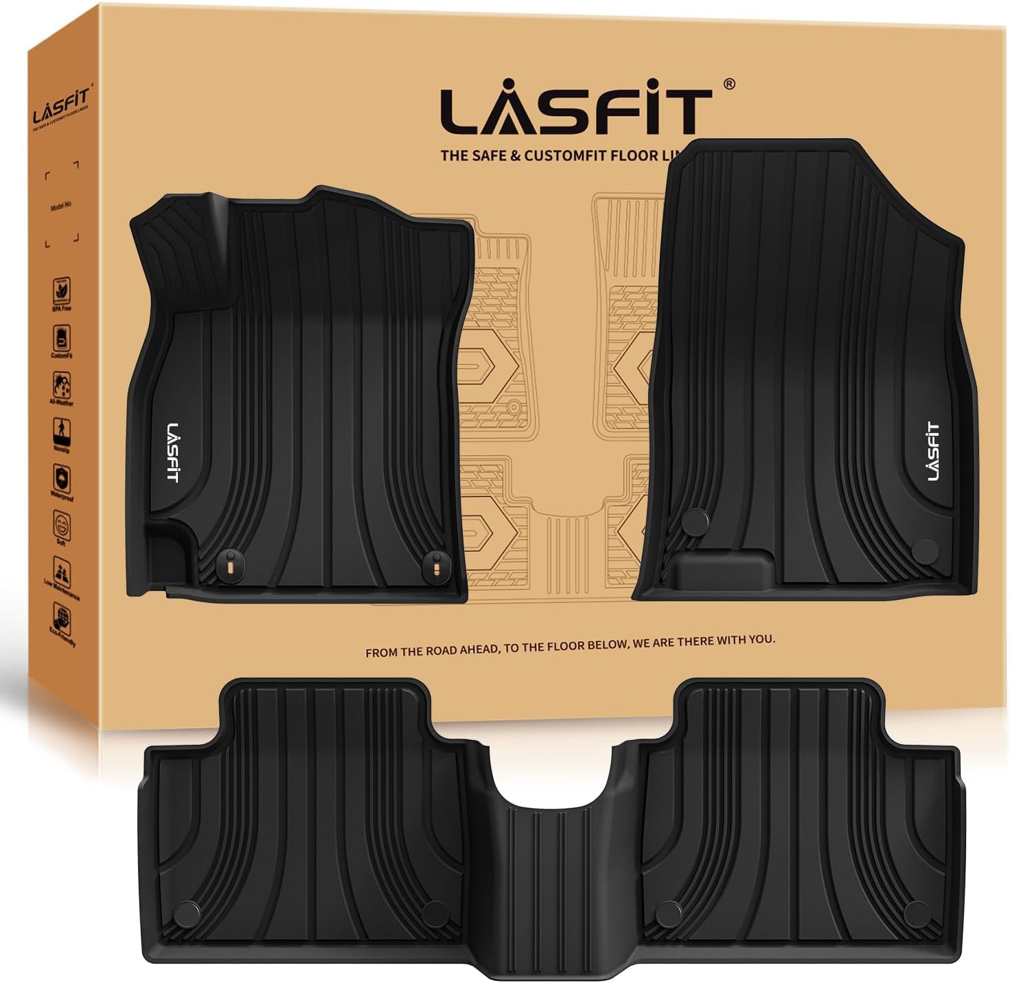 LASFIT Floor Mats for Hyundai Elantra 2021-2024 (Not for Hybrid or Elantra N),Al...