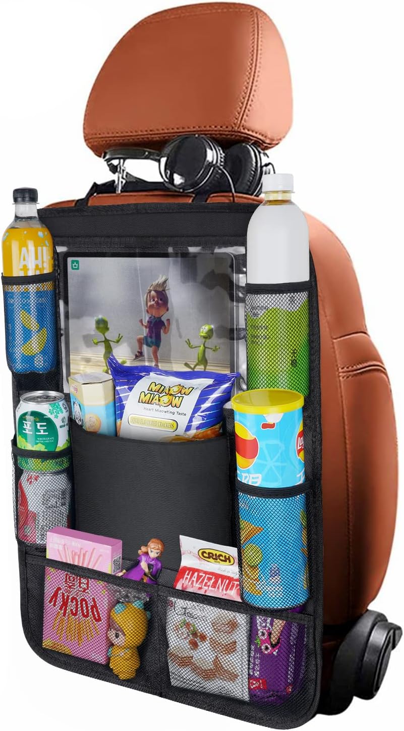 URAQT Car Organiser Car Seat Organiser, Car Back Seat Organizer for Kids, Kick M...