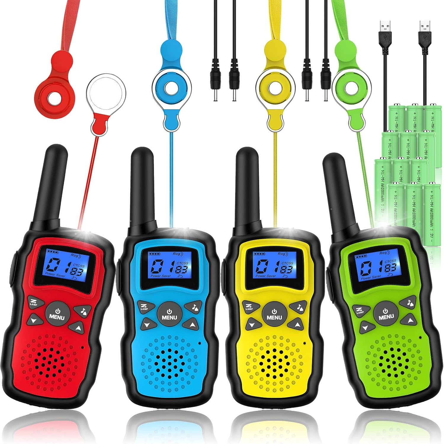Wishouse Walkie Talkies for Kids Rechargeable Long Range, Xmas Birthday Gift for...