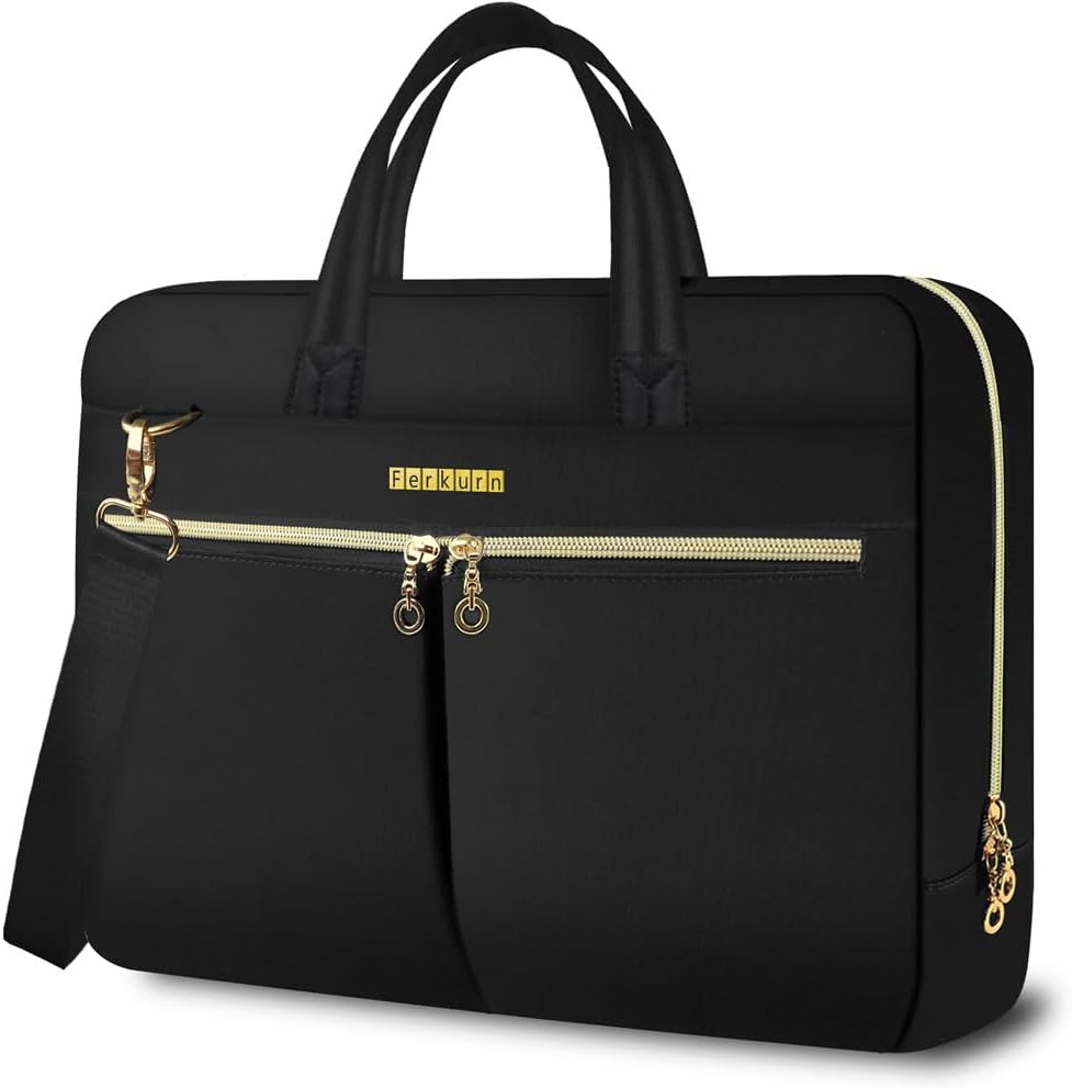 Ferkurn Laptop Bag Case 15 15.6 16 inch Briefcase for Women Men Compatible with...