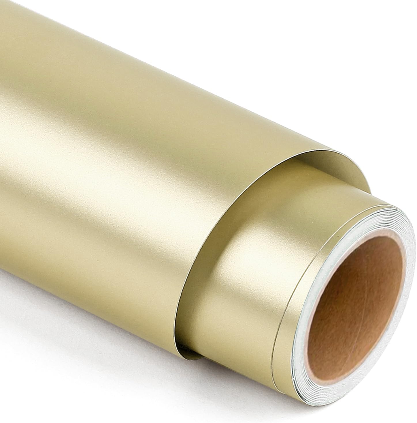 Matte Metallic Permanent Vinyl for Cricut, 12" x 5FT Champagne Gold Self Adhesiv...