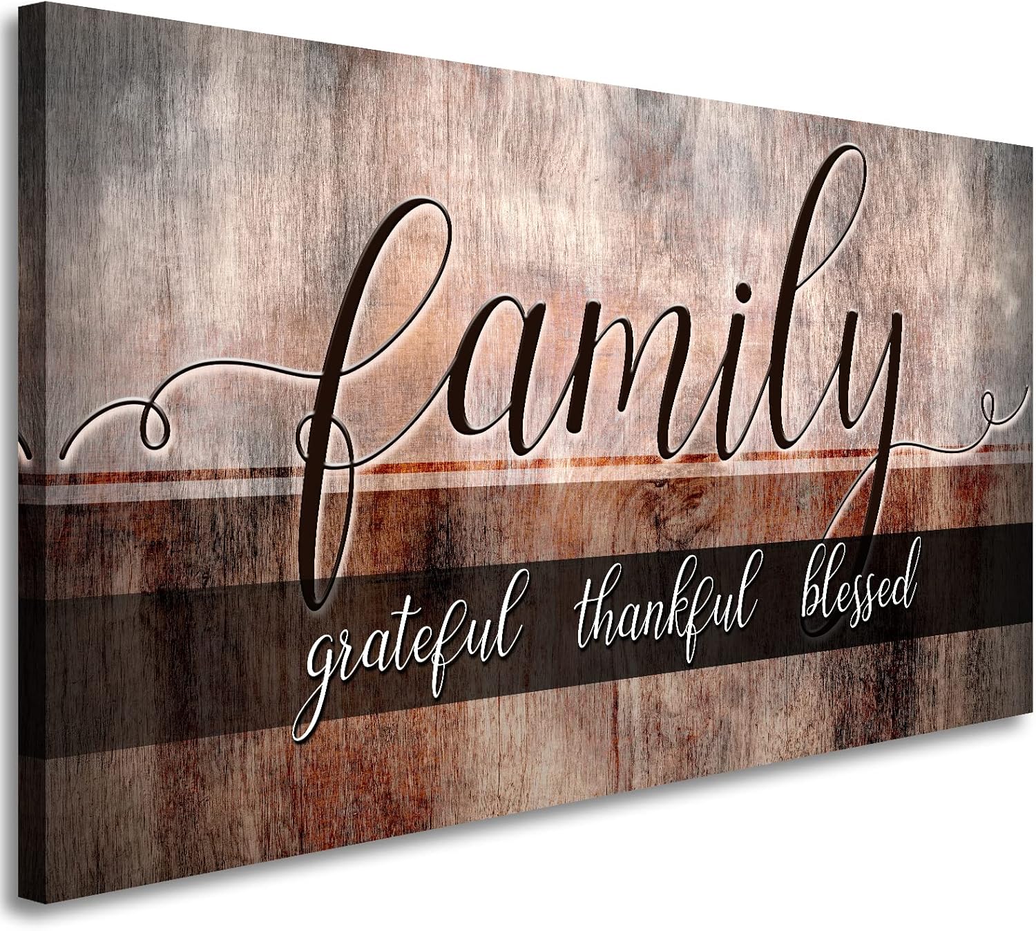 Canvas Wall Art for Living Room, Special Family Wall Decor, Unique Christian Wal...