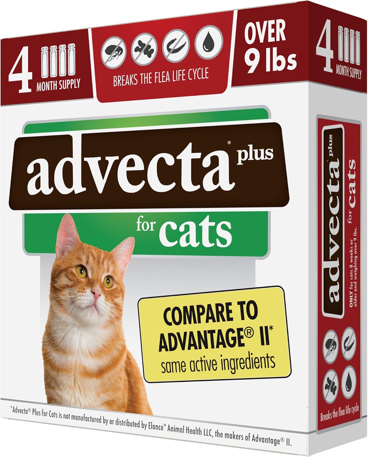 Plus Flea Prevention For Cats, Cat and Kitten Treatment & Control, Small and Lar...