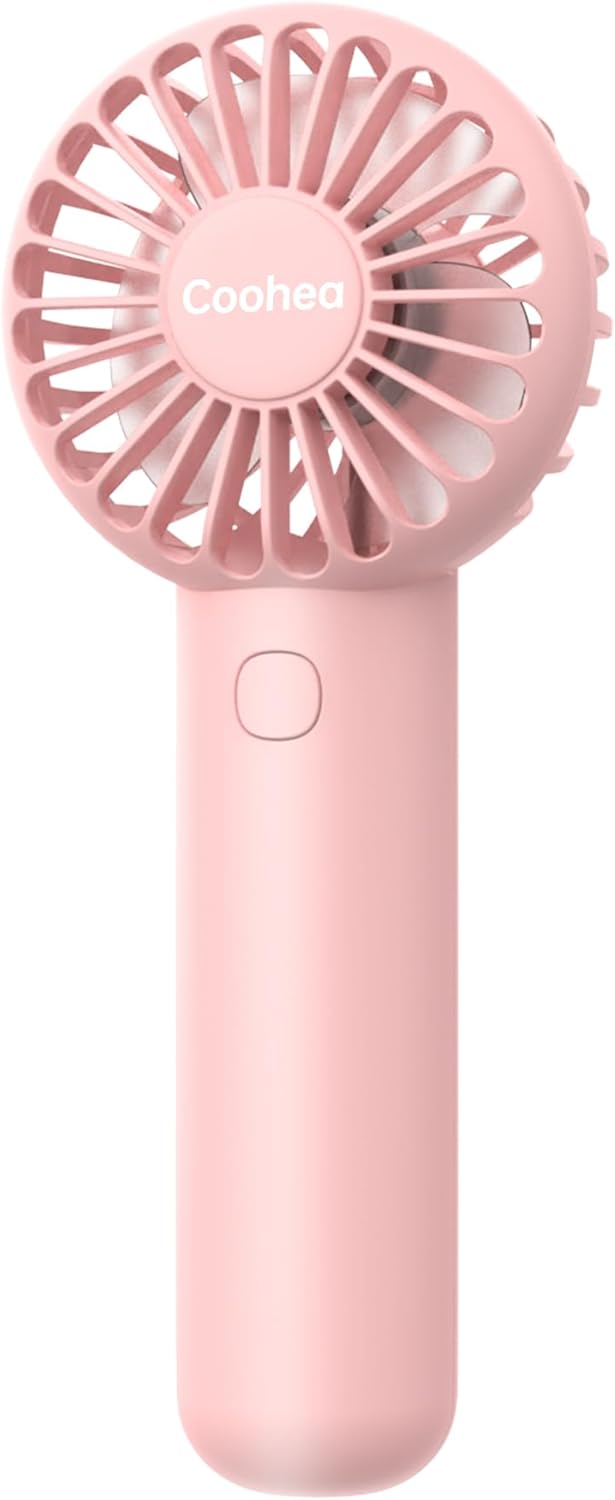 Handheld Fan Mini Portable Fan USB Rechargeable Battery Fan 3 Speeds Powerful Pe...