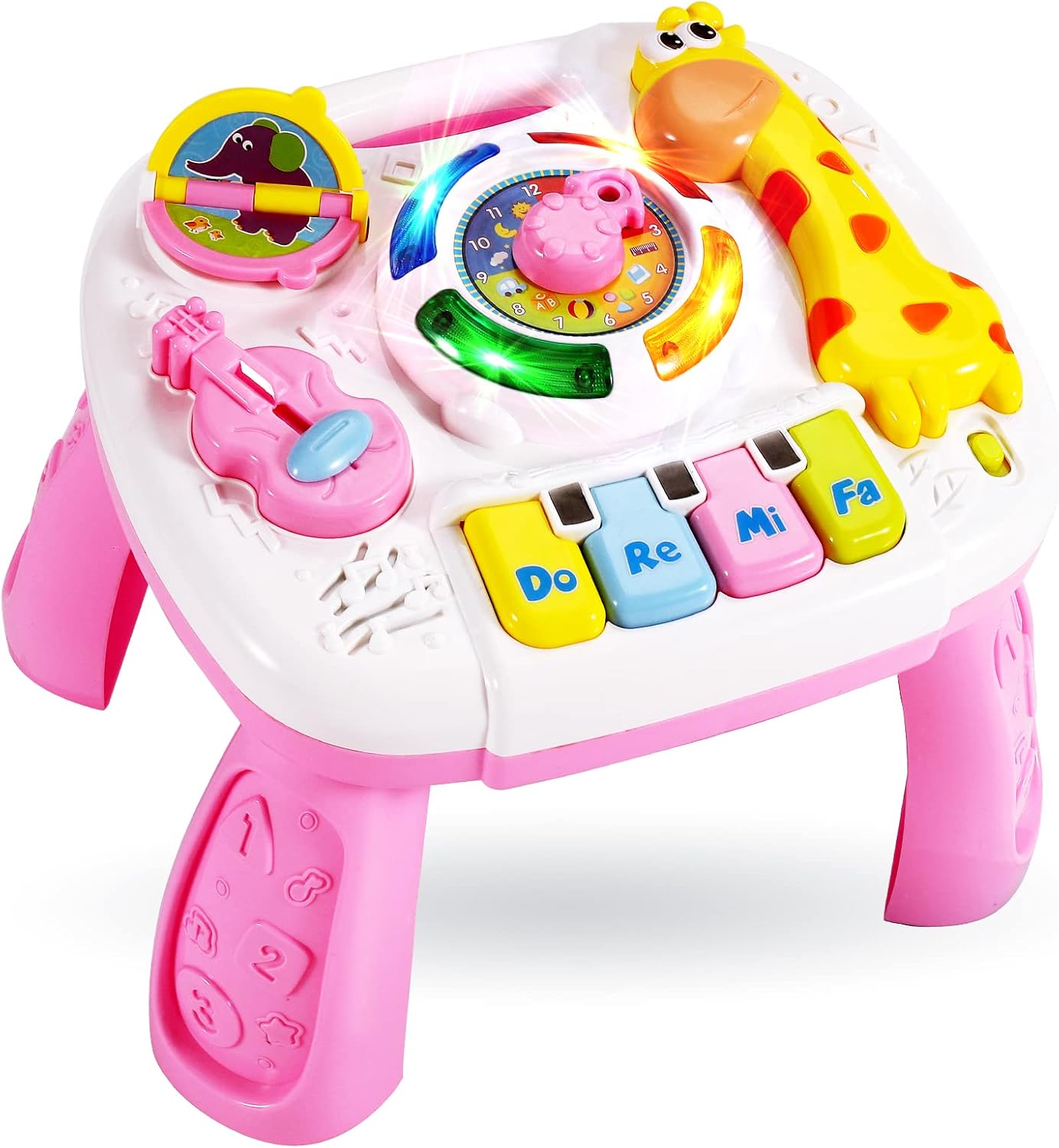 LINFUN KIDS Baby Musical Toy Learning Activity Table, Sensory Toys for Babies wi...