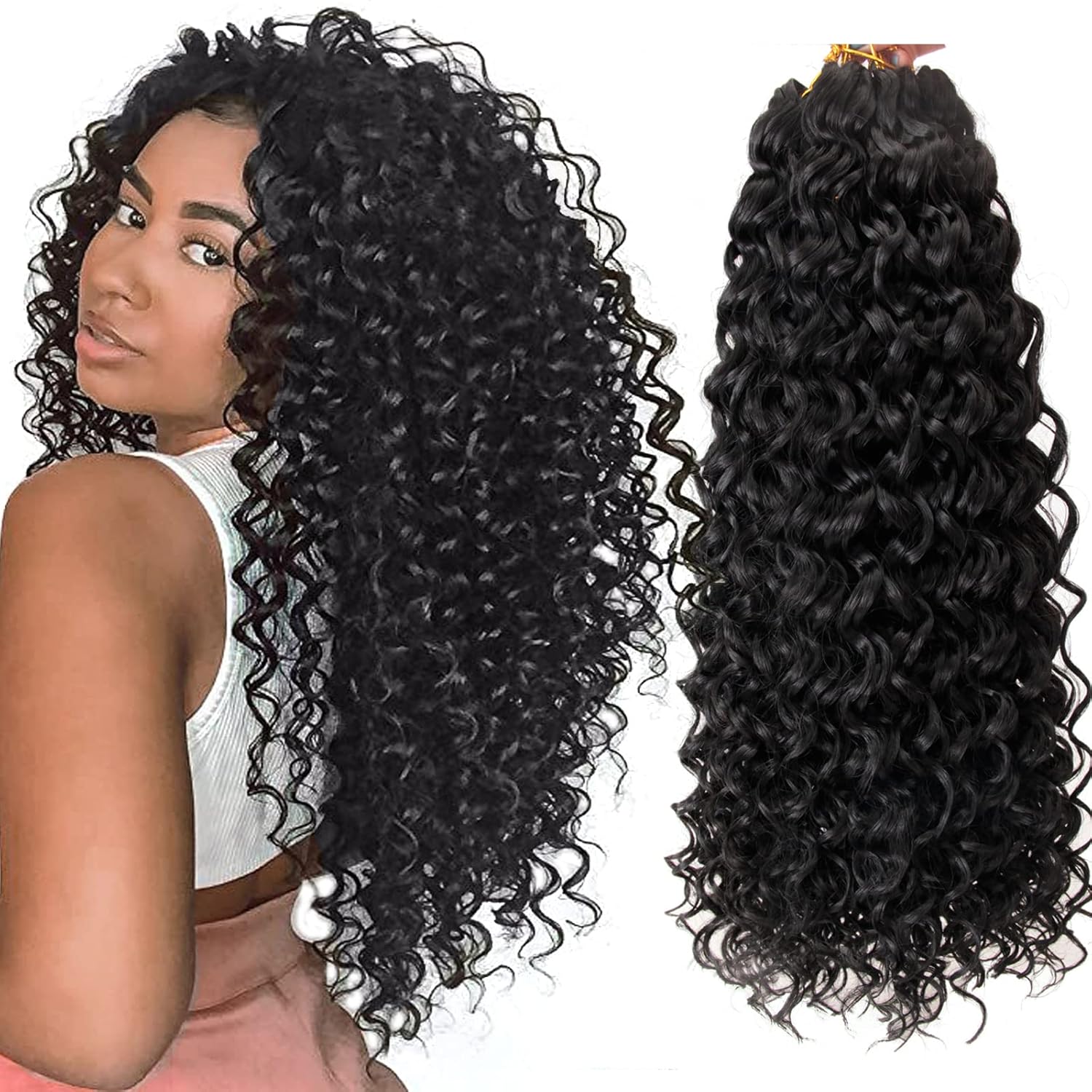 8 Packs Curly Crochet Hair, Special GoGo Curl Crochet Hair for Women, Innovative...
