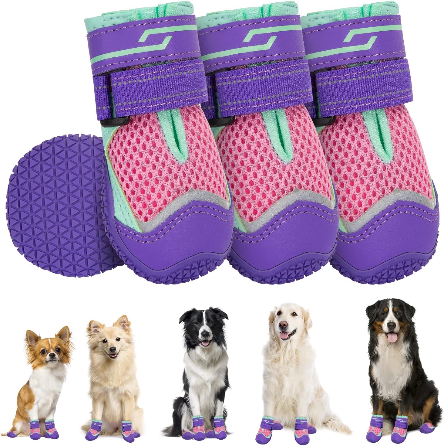 SlowTon Dog Shoes, Special Dog Boots for Large Small Medium Dogs, Innovative Bre...