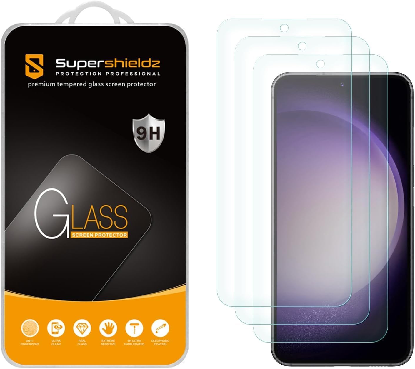 Supershieldz (3 Pack) Designed for Samsung (Galaxy S23 FE) [FE Model Only] Tempe...