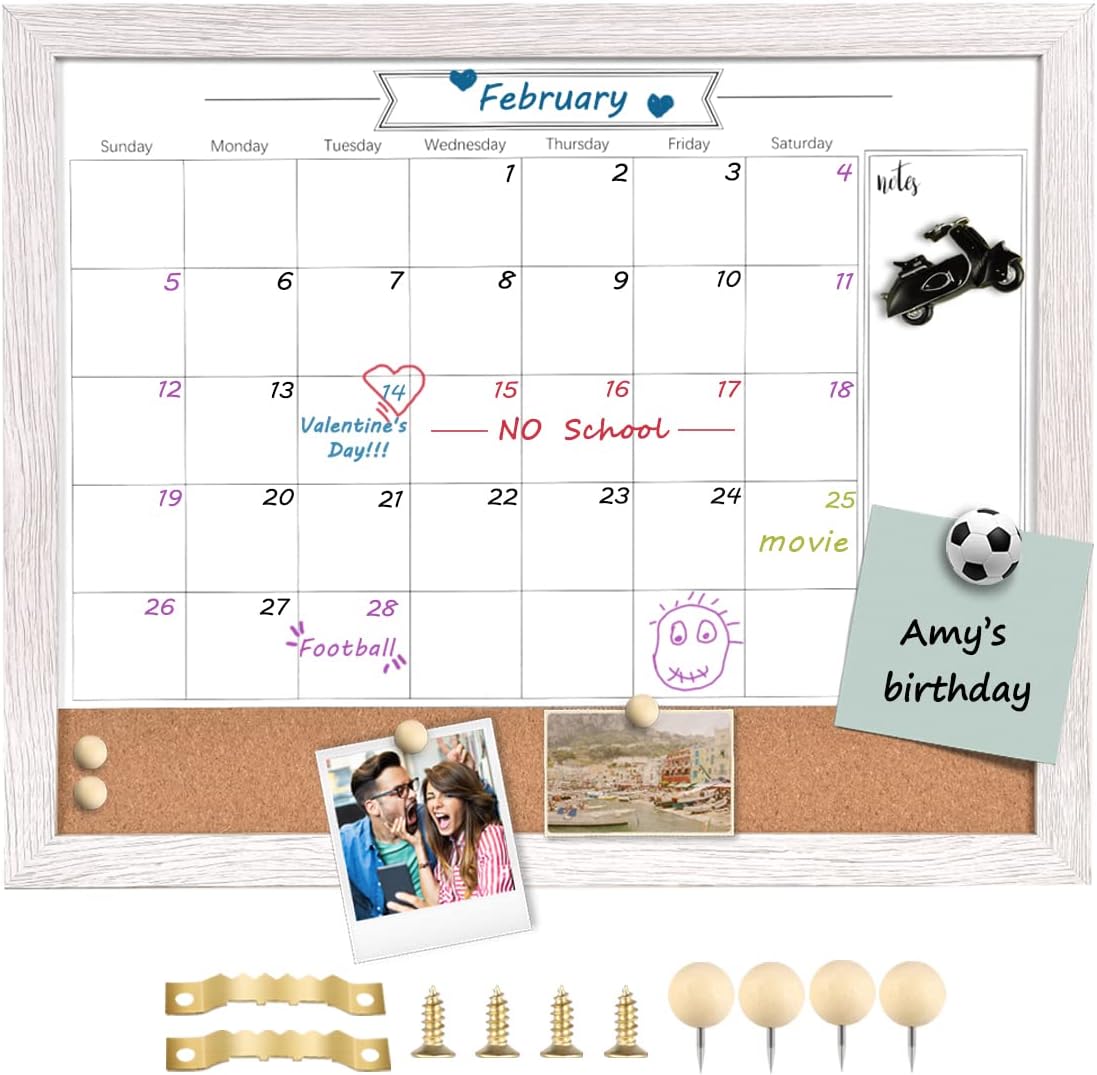 Innovative TORASO Whiteboard Calendar, Best Planner Board, Special Dry Erase Cal...