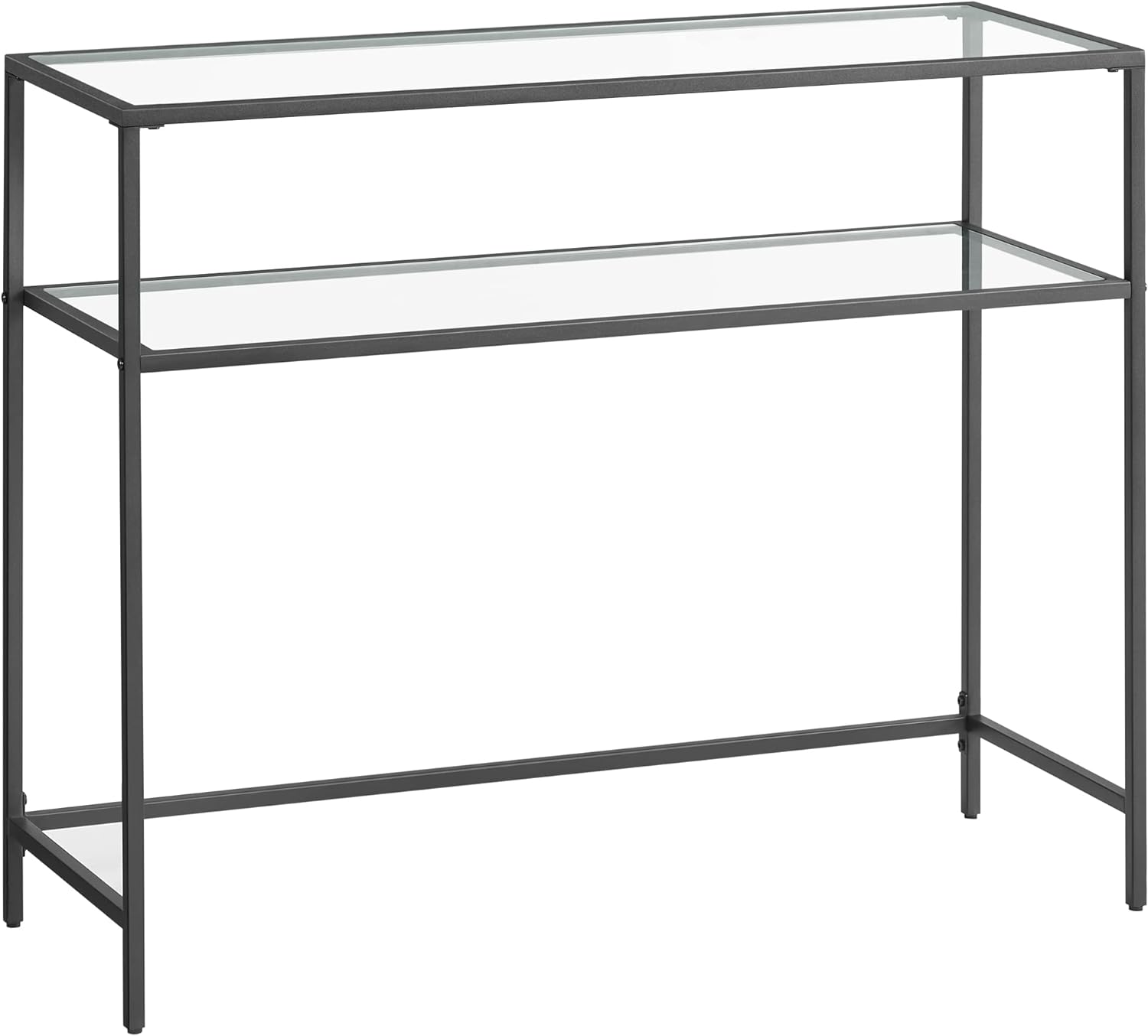 VASAGLE Console Sofa Table, Special Modern Entryway Table with Tempered Glass, U...
