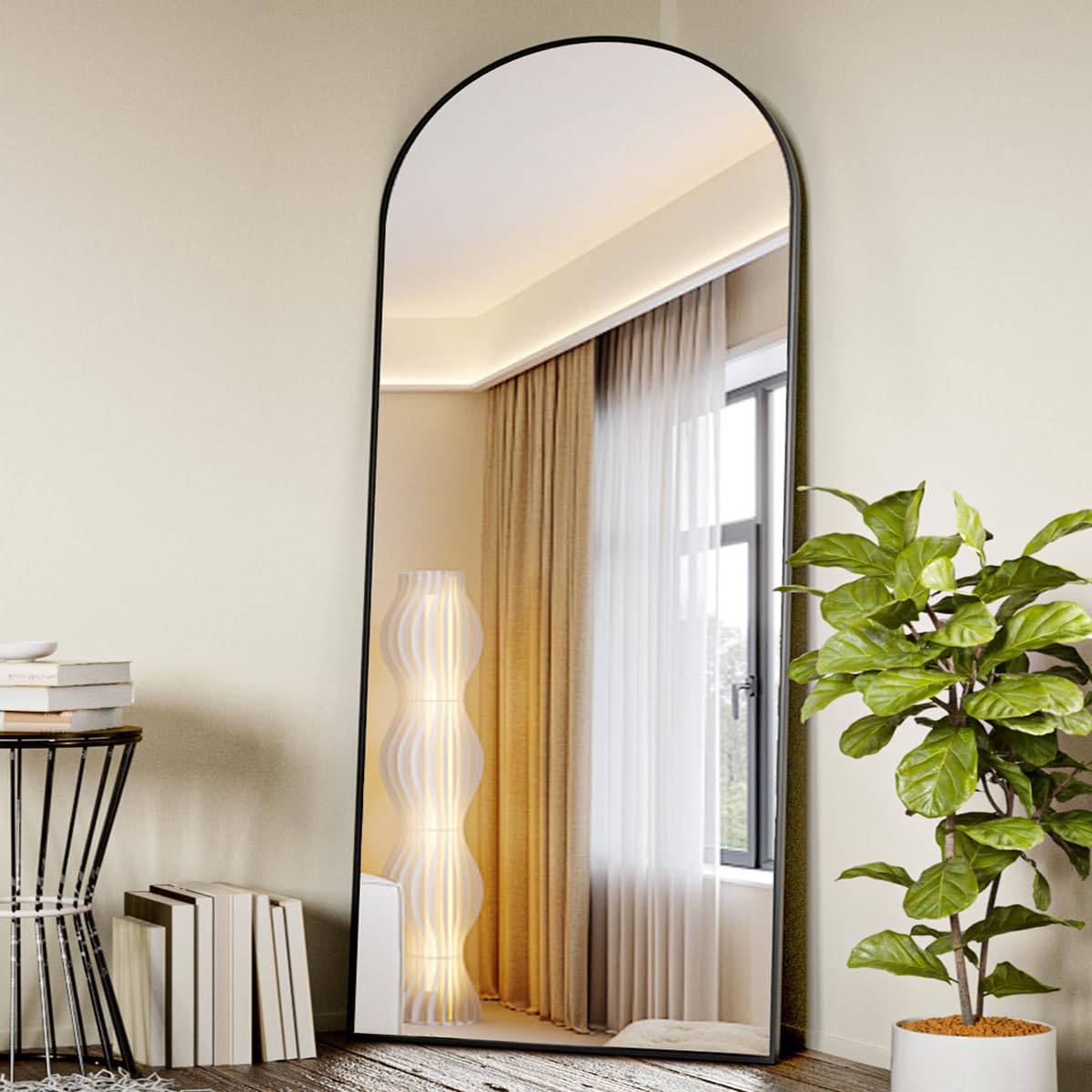 Koonmi Arched Full Length Mirror, Special Full Body Mirror for Standing Hanging...
