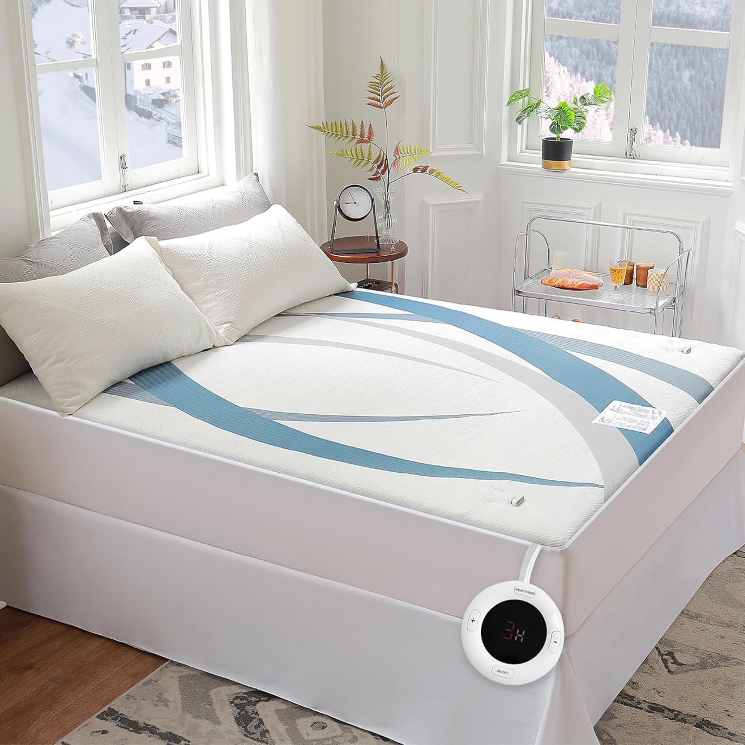 Gotcozy Heated Mattress Pad Twin XL Size - Electric Mattress Pad Fit up to 15‘’...