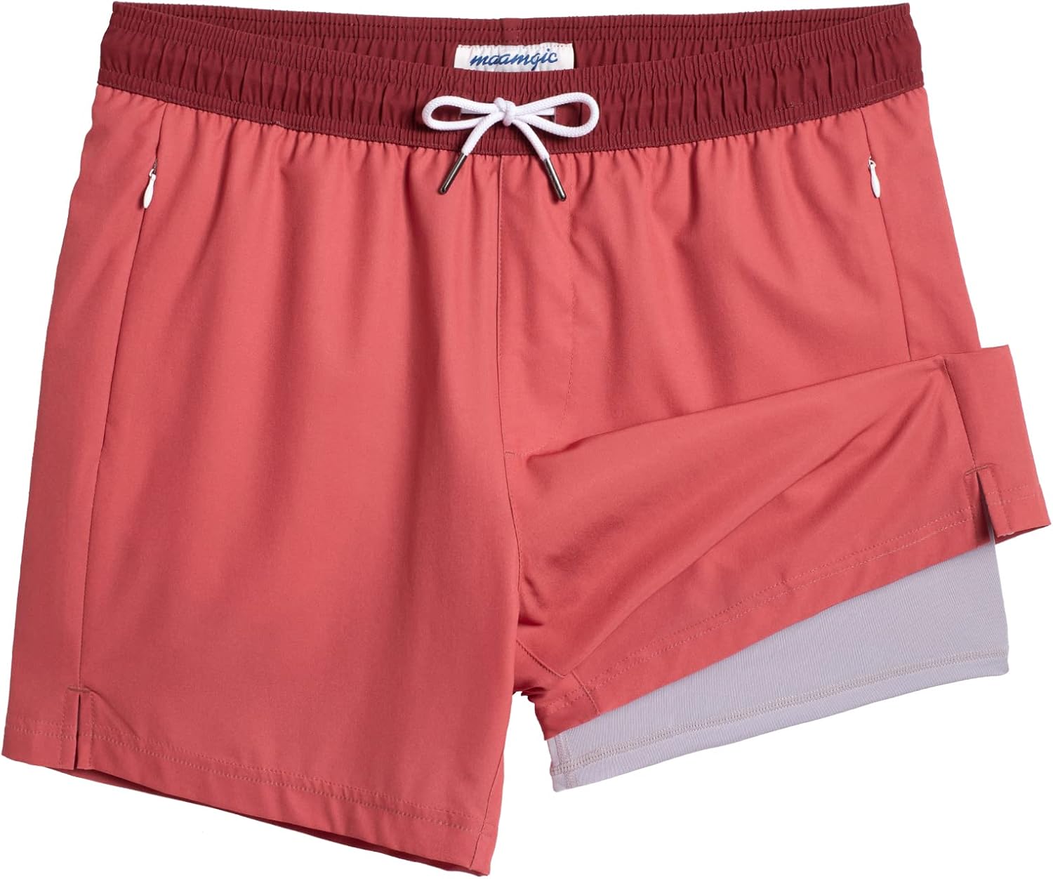 maamgic 5inch Men's Swimming Trunks, Special Swim Trunks with Compression Liner,...