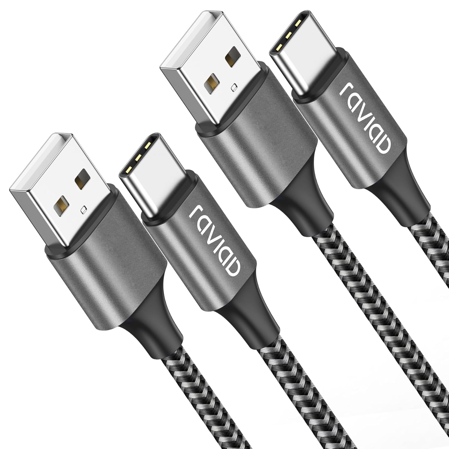 RAVIAD USB C Cable [2Pack 3M], Type C Charger Cable Fast Charging Nylon Braided...