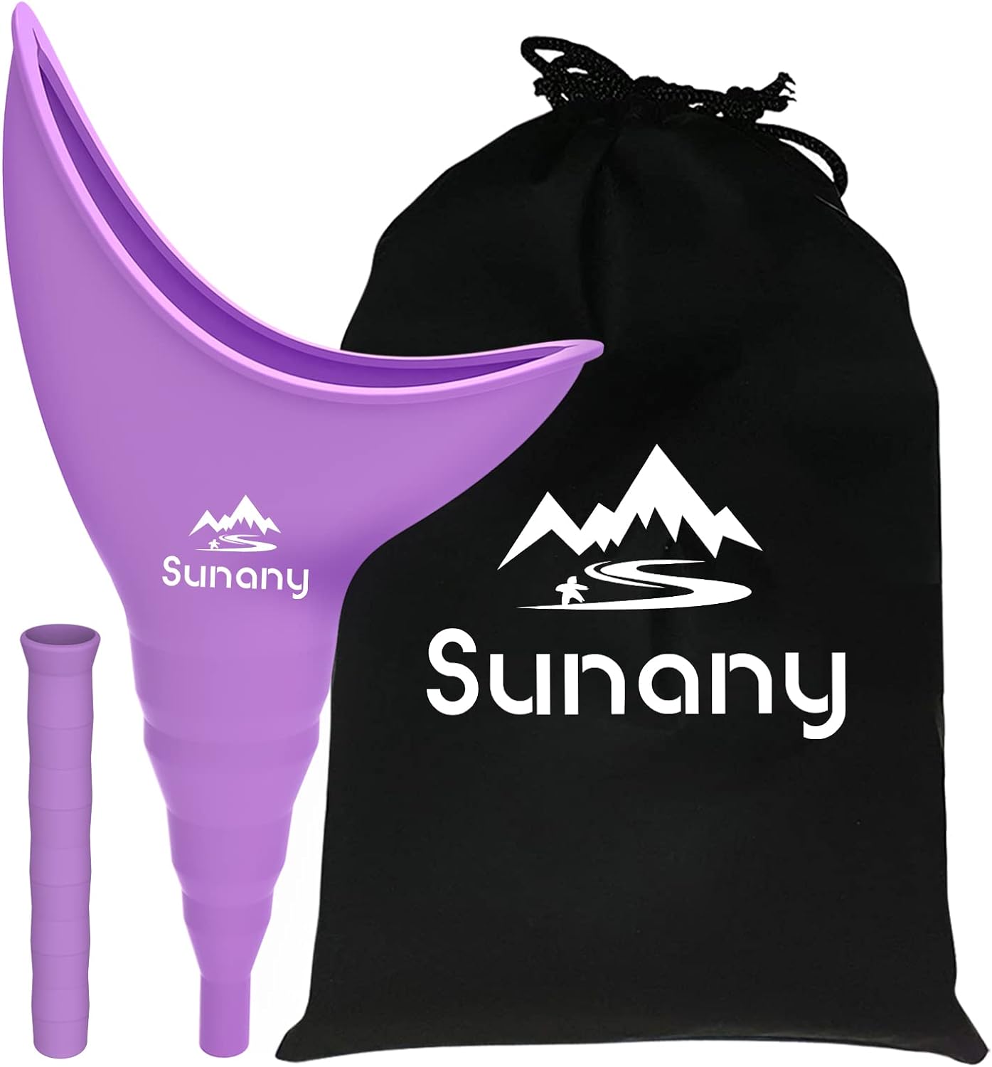 Sunany Female Urination Device,Reusable Silicone Female Urinal Foolproof Women P...