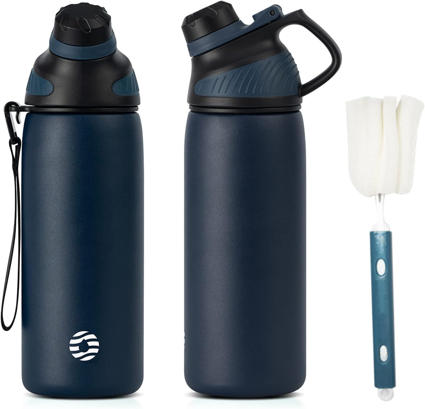 Fjbottle Stainless Steel Water Bottle 600ml/800ml/1L/1.5L with Magnetic Lid, BPA...