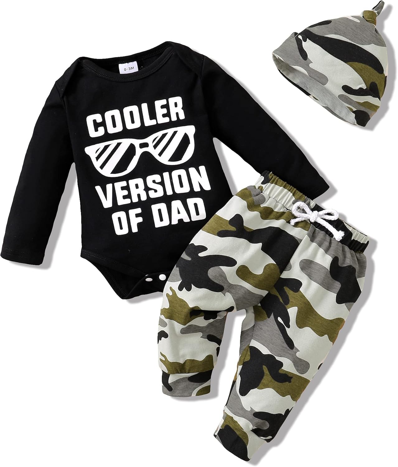 NZRVAWS Newborn Baby Boy Clothes Outfits Letter Prined Romper Pants Set Baby Boy...
