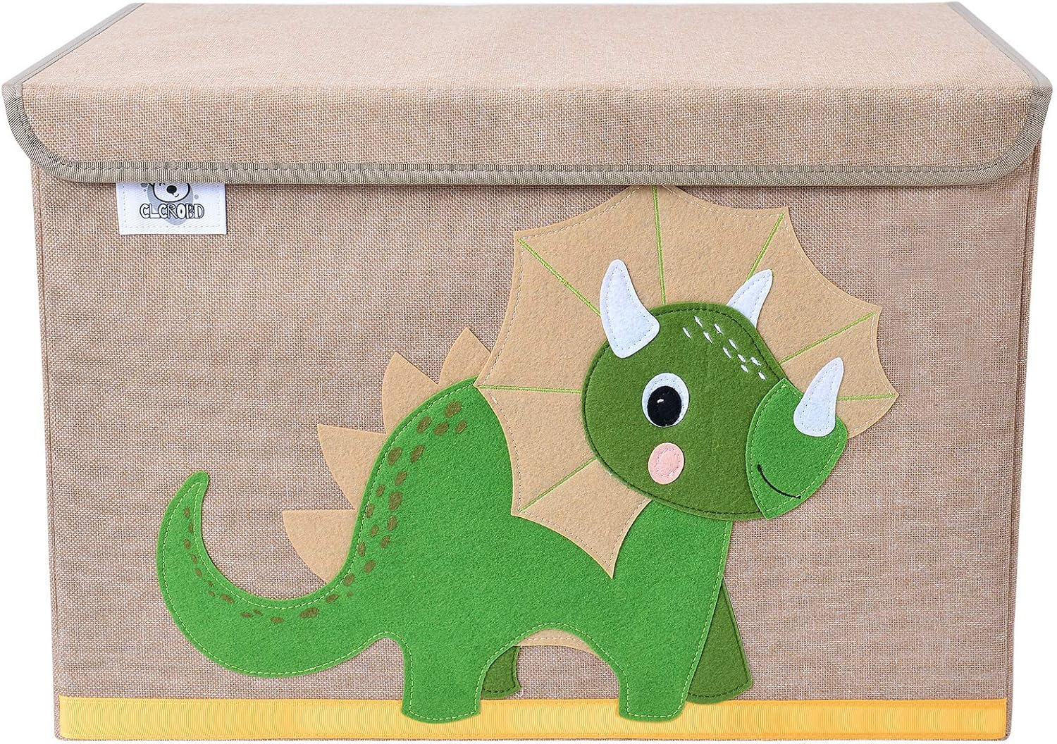 CLCROBD Foldable Kids Large Toy Chest with Flip-Top Lid, Collapsible Fabric Anim...
