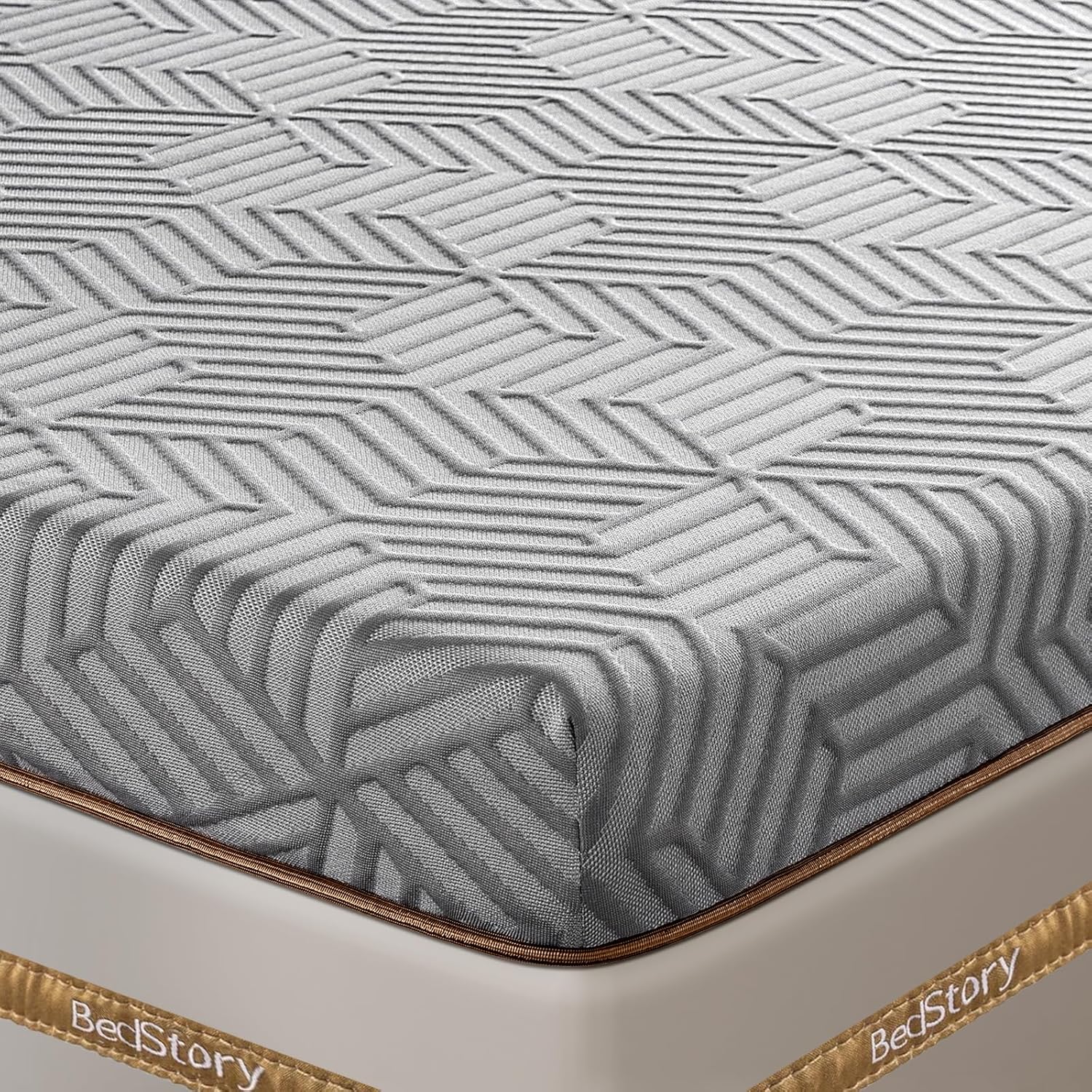 BedStory Firm Mattress Topper Queen - 4 Inch Memory Foam Mattress Topper - High...