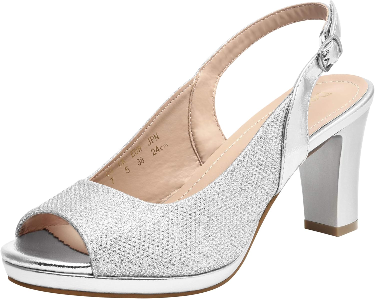 DREAM PAIRS Women's Shoes, Special High Chunky Heels, Sexy Shoes with Peep Toe,...