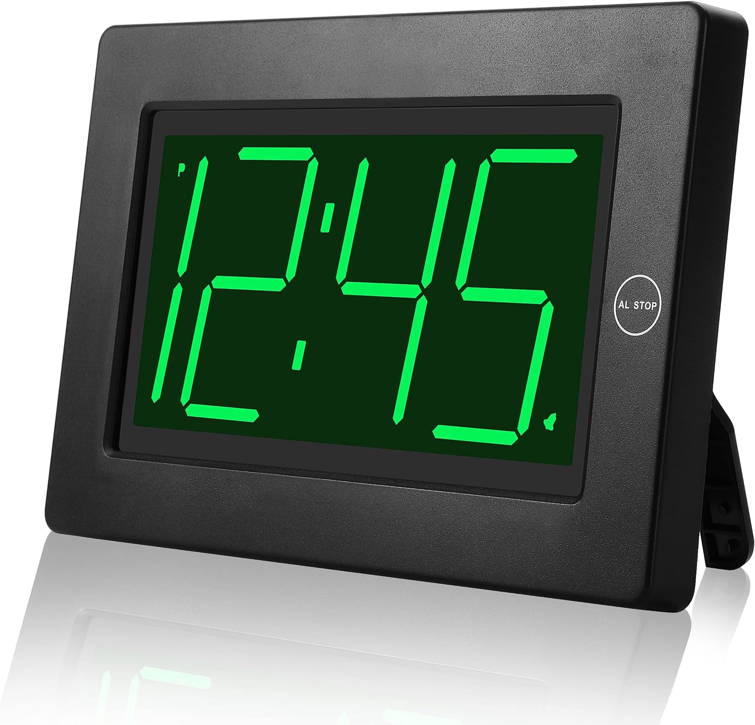 KWANWA Alarm Clock, Wall Clock, Digital Clock, 3" LED Digit Display, Battery Ope...