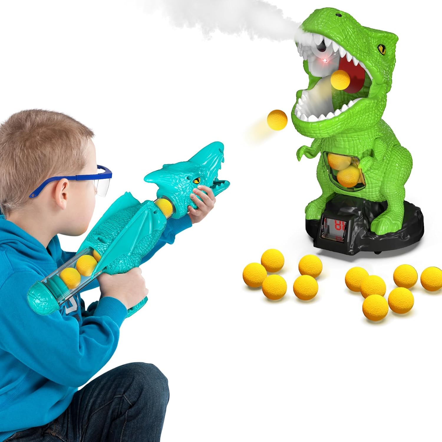 Babyhome Movable Dinosaur Shooting Toys for Kids 3 4 5 6 7+ Years, Tyrannosaurus...