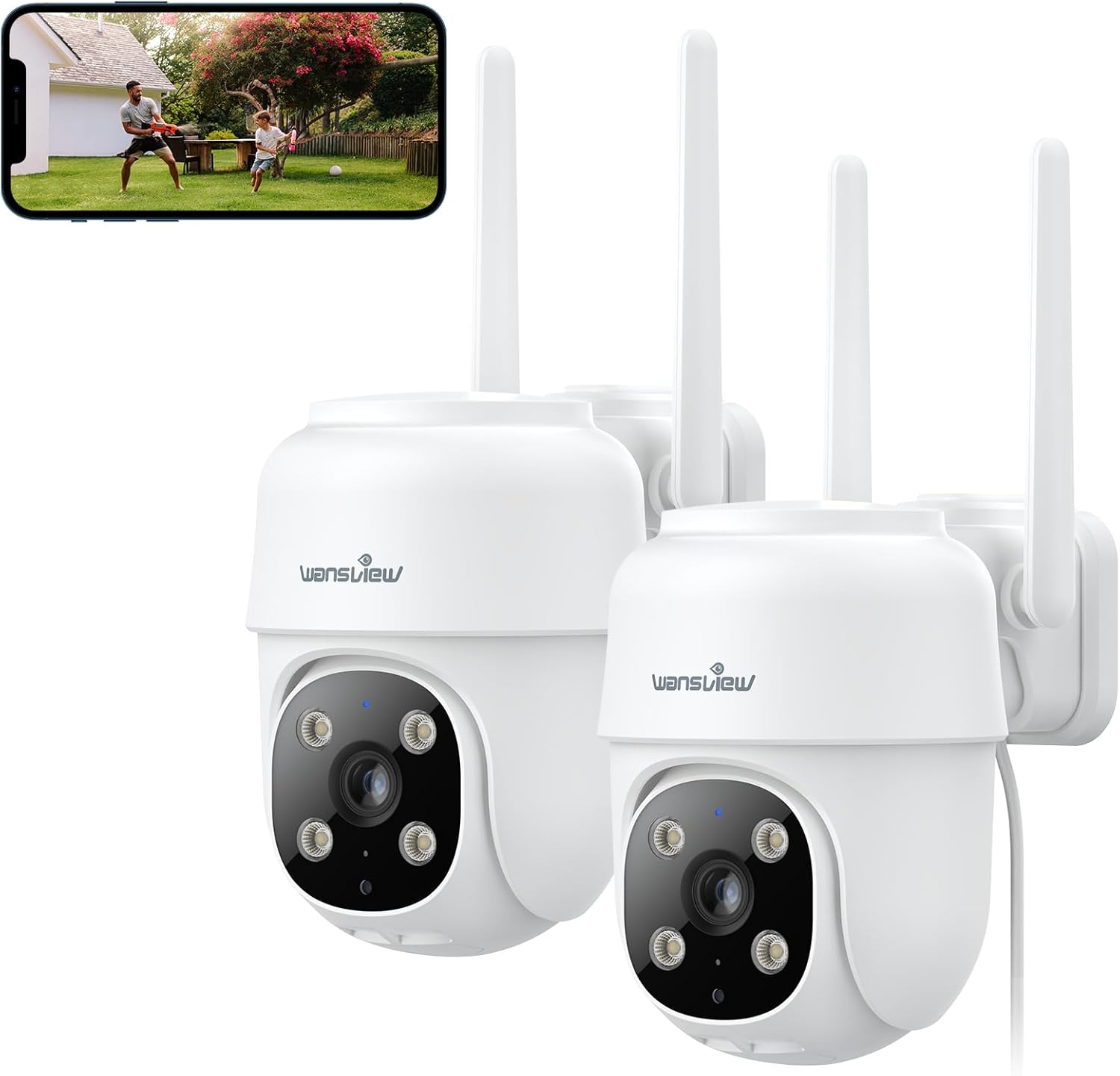 Wansview Security Cameras, Special 2K Security Cameras for Outdoor Use, Affordab...