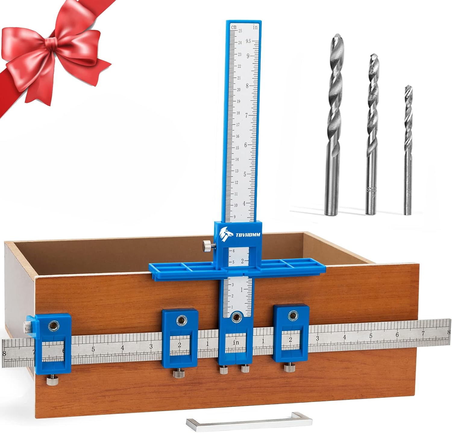 Cabinet Hardware Jig, Punch Locator Drill Guide,Wood Drilling Dowelling Guide fo...